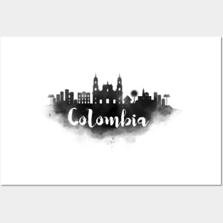 Colombia watercolor Posters and Art